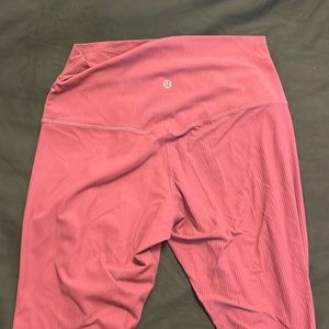 Lululemon ribbed align leggings. Size 8